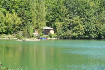 vissen op Camping Les 2 Lacs Frankrijk