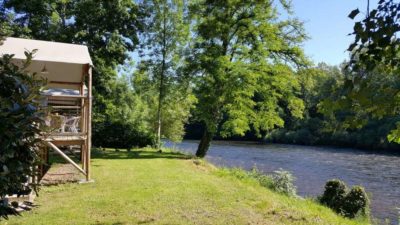 vissen op de Dordogne