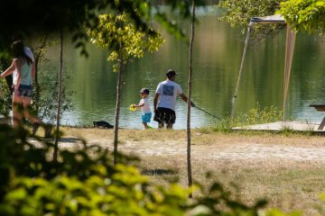 vissen op Camping Le Val de Durance