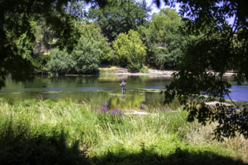 vissen op camping le clos bouyssac