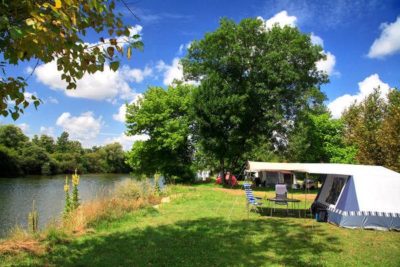 vissen op Camping La Plage Blanche